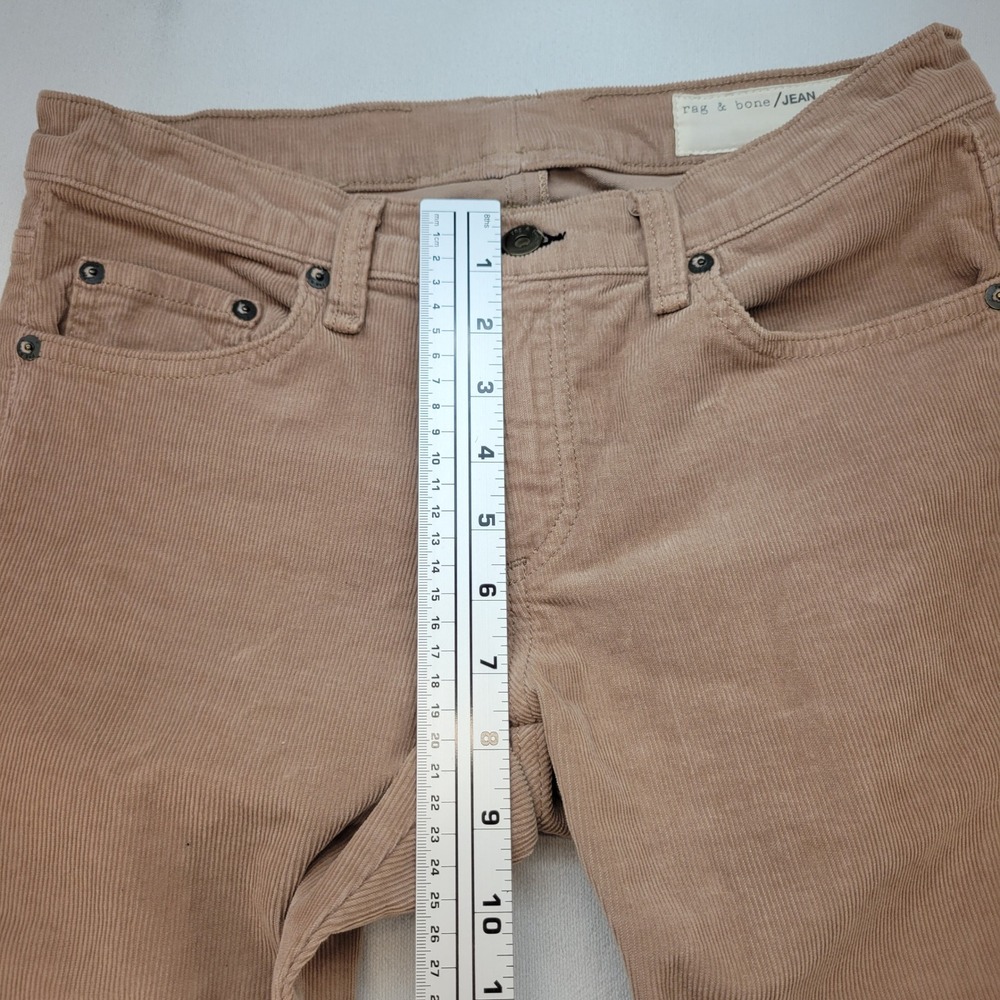 Rag & Bone Corduroy Pants Womens 27 Tan Slim Stretch Cords - Picture 7 of 11